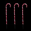 Northlight Set of 3 Red and White Twinkle Candy Cane Pathway Markers 26" - 3 of 4