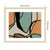 Amanti Art Abstract Stained Glass I by June Erica Vess Wood Framed Wall Art Print - 4 of 4