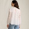 Lands' End Women's Chiffon and Lace Blouse - 2 of 4