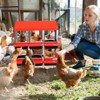 Chicken Nesting Boxes, Chicken Egg Laying Box with Chicken Perch, Roll Away Nest Box for Chicken Coop Hens Poultry - 3 of 4