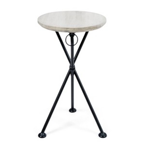 Naveed Wood Side Table Light Gray - Christopher Knight Home: Acacia Top, Foldable, No Assembly Required - 1 of 4