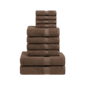 Luxury Cotton Heavyweight Ultra-Plush 10 Piece Towel Set by Blue Nile Mills - 1 of 4