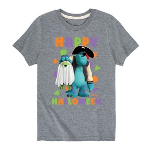 Boys' - Monsters, Inc. - Sulley and Mike Happy Halloween Costumes Short Sleeve Graphic T-Shirt - 1 of 4