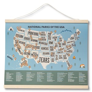 Father's Day National Parks Scratch Off Map - Bullseye's Playground™ - 1 of 3