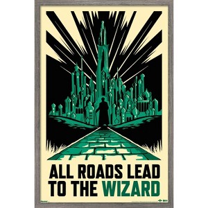 Trends International Wicked: For Good (2025) - All Roads Lead To The Wizard Framed Wall Poster Prints - 1 of 4