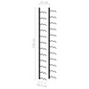 vidaXL Wall Wine Rack Wall Mounted Bottle Holder Storage Organizer for Pantry - 4 of 4