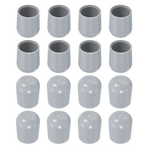 Unique Bargains Non-Slip Plastic Round Chair Leg Floor Protectors 16 Pcs - 1 of 4