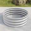 Okak Round Metal Raised Garden Bed Durable Outdoor Planter Box for Vegetables, Flowers, Herbs, 47"/32"W, 2 Colors - 2 of 4