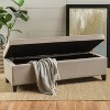 NicBex Modern 50.5" Storage Bench Wood Accent Stools with Cushioned Top for Bedroom and Entryway - 2 of 4