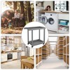 2-Shelf Utility Service Cart with Wheels, 500 lbs Capacity Mobile Prep Cart for Outdoor Kitchen, Patio, and Home Use? - 2 of 4