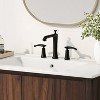 FURNIinspire Bathroom Storage Cabinets Modern Bathroom Vanity With Rectangle Ceramic Sink, Wood Grain Bathroom Organizer, Brown, 18"*35.5"*34.25" - 4 of 4