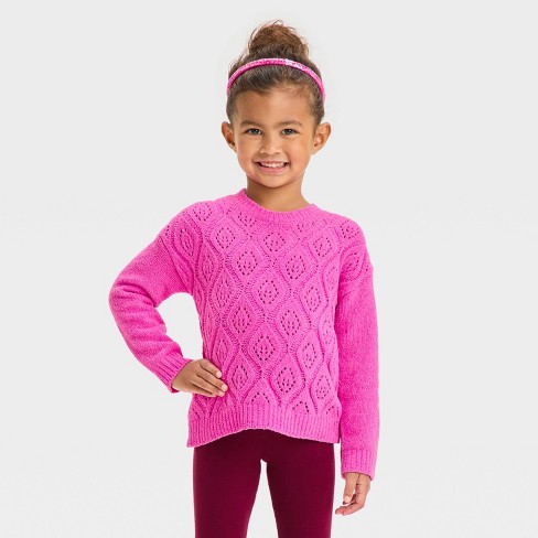 Girls crew neck sweater sale