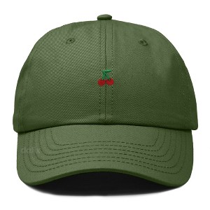 Dalix Lil Cherry Embroidered Cotton Summer Outdoor Baseball Cap Dad Hat Womens - 1 of 4