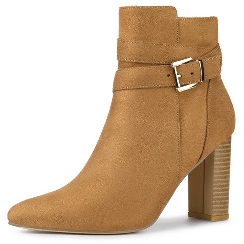 Chunky heel ankle boots