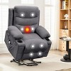 GustoWave Oversized Power Lift Recliner with Massage & Heat for Elderly, Big & Tall Reclining Chair, Single Lazy Boy Recliner Sofa - 4 of 4