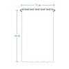 LunaLulinlk Easy Hang Waffle Stripe Premium Fabric Shower Curtain - 3 of 4
