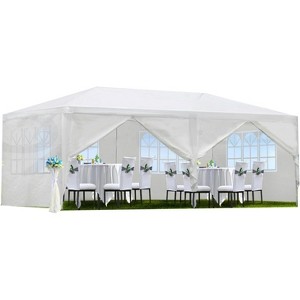Party Tent Outdoor Canopy, Heavy Duty Waterproof Gazebo with Removable Sidewalls, Event & Wedding Shelter - 1 of 4