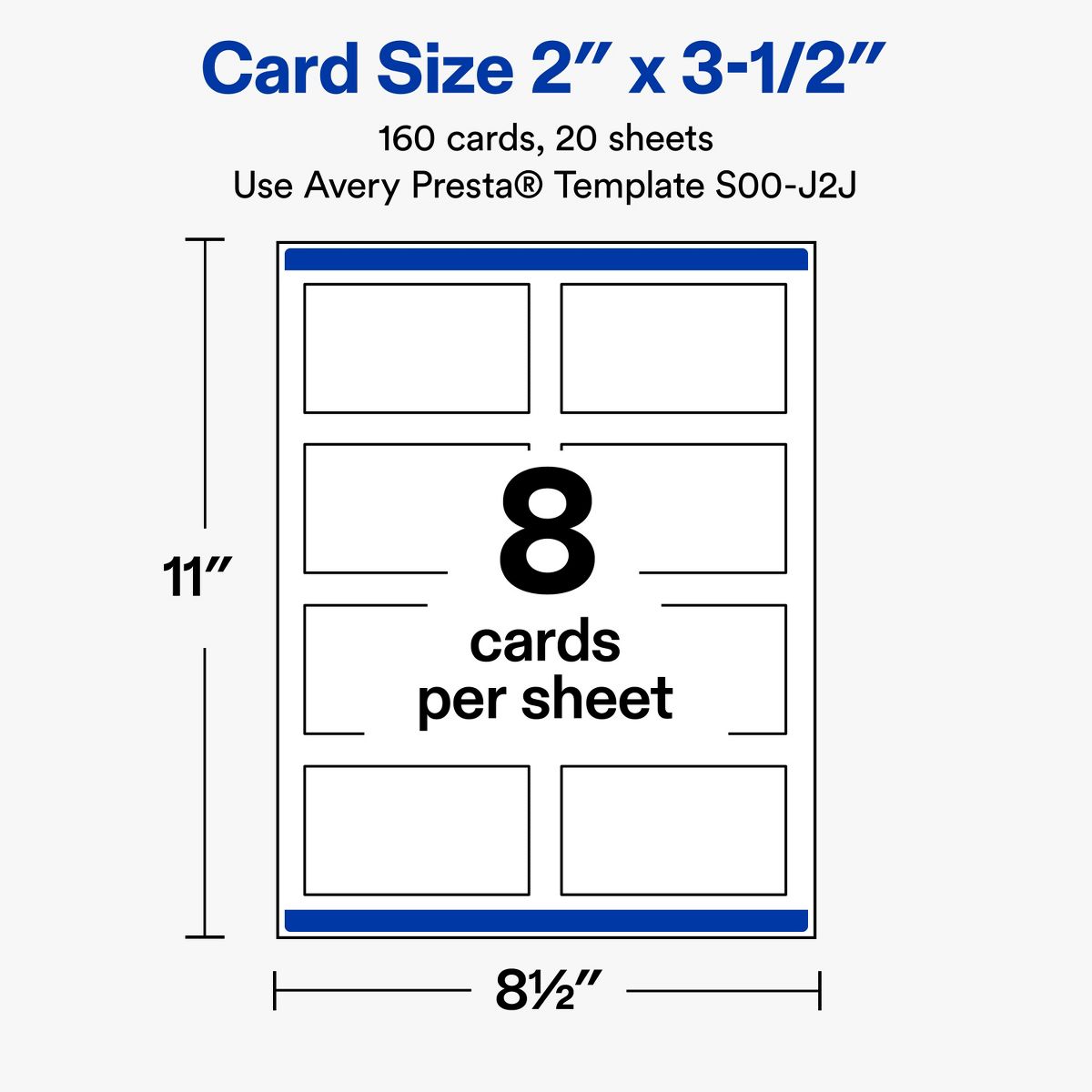 Avery® Business Cards, Matte, Gold Menorah Frame, 160 - thumbnail 5