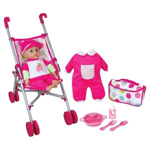 Lissi Dolls - Umbrella Stroller & Baby Doll Set - 1 of 4
