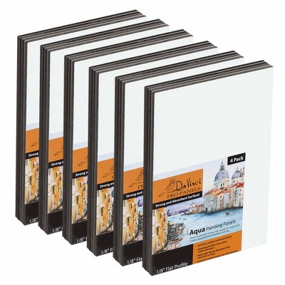 Jerry's Artarama Da Vinci Aqua Pro Panels - Multipacks - 1/8" Thick Rigid Watercolor Board with Acid-Free Surface, Clay-Infused Gesso, Ideal