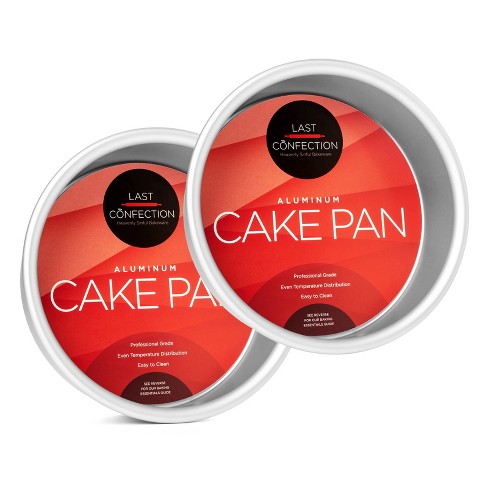 Deep Round Straight Sided Aluminum Cake Pan - Set of 6