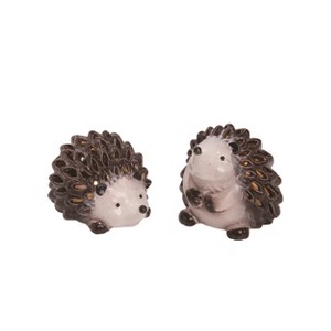 Transpac Ceramic Light Up Hedgehog Set of 2 Spring Home Decorations - 1 of 1