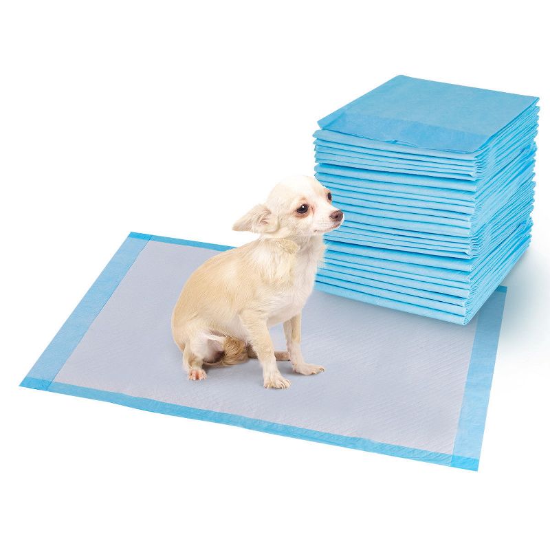 Costway 100 PCS 30''x 36'' Puppy Pet Pads Dog Cat Wee Pee Piddle Pad training underpads, 1 of 10