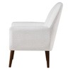 Boucle Fabric Mid-Century Arm Chair with Coil Spring Seat, Foam Cushion, and Solid Wood Legs - 4 of 4