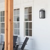 Claxy Black Outdoor Wall Lights Exterior Glass Shade Porch Light for House - 3 of 4