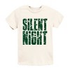 Silent Night Block Distressed - Youth Short Sleeve Graphic T-Shirt - 2 of 4