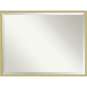Amanti Art Incline Beveled Wood Framed Bathroom Vanity Wall Mirror - 1 of 4