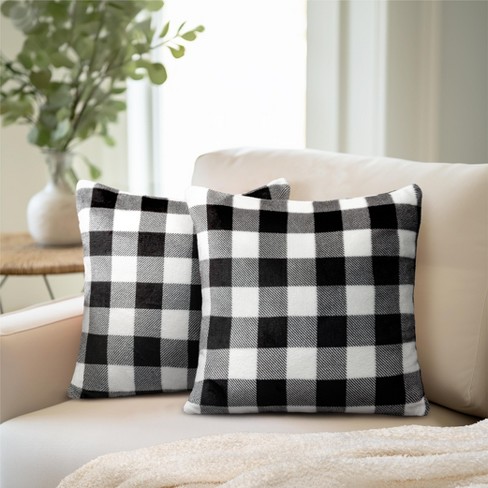 18x18 Pillow Insert Set of 4, Decorative Euro Square Throw Pillow