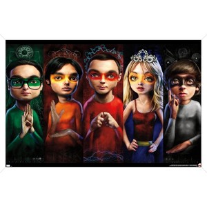 Trends International The Big Bang Theory - Faces Framed Wall Poster Prints - 1 of 4