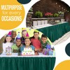 Crown Display 6 pack Disposable Plastic Tableskirts - 29" x 14 Ft ruffled Table Skirt with Adhesive Strip - 6 Count - 2 of 4