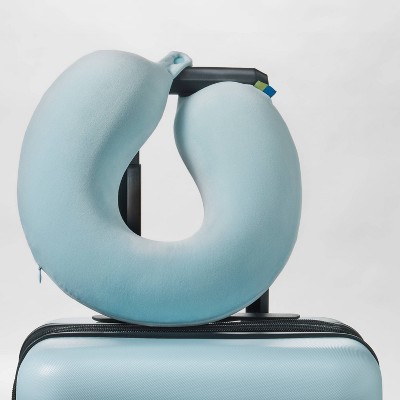 Memory Foam Travel Neck Pillow - Open Story™ Muddy Aqua