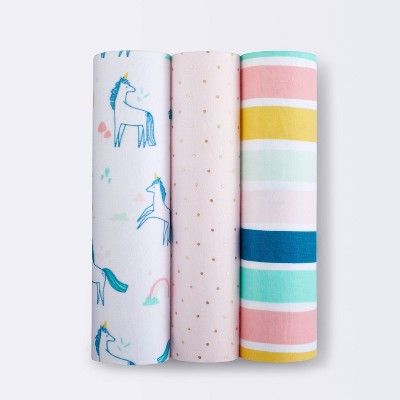 Image of Muslin Swaddle Blankets Unicorn - 3pk - Cloud Island™
