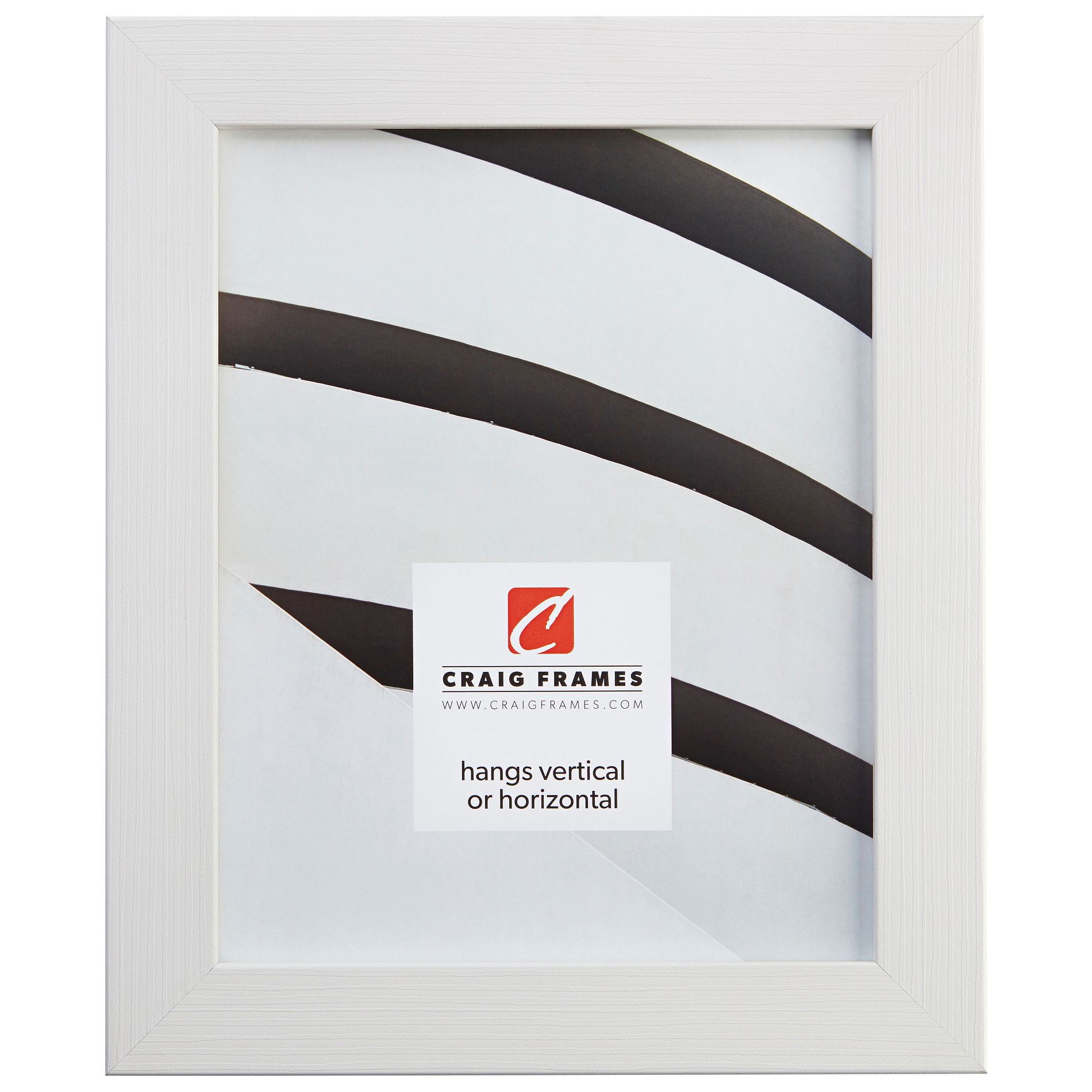 Bauhaus 125 Textured White Oak 5x7 inch Picture Frame