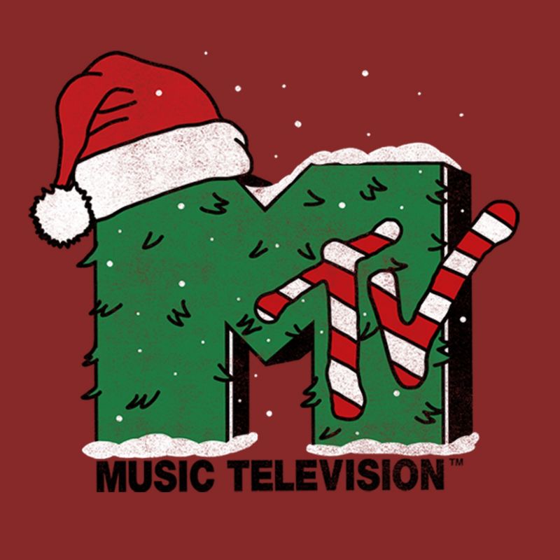 Women's MTV Christmas Monster Logo T-Shirt, 2 of 4