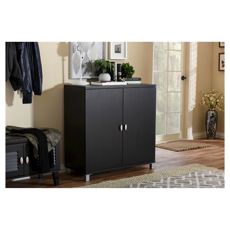 Marcy Modern and Contemporary Wood Entryway Storage Sideboard Cabinet - Baxton Studio, 6 of 8