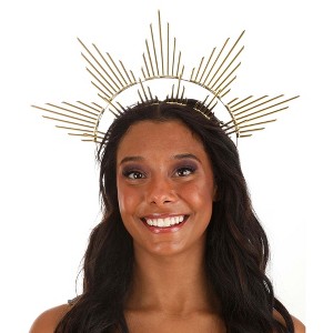 HalloweenCostumes.com One Size Fits Most Women Women's Angelic Halo Halloween Costume Headband Accessory, Orange - 1 of 2
