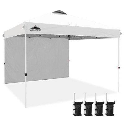 EAGLE PEAK 12x12ft Pop Up Canopy with One Sidewall, Easy Setup Event Instant Tent