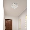 Elegant Lighting Galaxy 4 light Chrome Flush Mount Clear Royal Cut Crystal - 2 of 4
