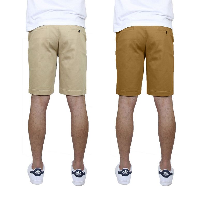 Galaxy By Harvic Men's 5-Pocket Flat-Front Slim-Fit Stretch Chino Shorts (Size 30-42), 2 of 4