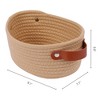 REGALWOVEN Odorless Cotton Rope Handcrafted Compact Multiple Use Open Storage Bins 3 Pcs - 3 of 4