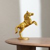 TopComfy Decorative Object Horse Sculpture Animal Figurine for Elegant Home Office Decor, Gold, 7.25"*3"*9.25" - 2 of 4