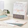 Paper Junkie 12-Pack Inspirational 2 Pocket Folders for Marble Print Office Supplies 6 Rose Gold Motivational Designs School, 12x9 in - image 2 of 4