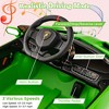 Costway Licensed Lamborghini 4WD Kids Ride-on Sports Car 12V Battery Powered 2.4G Remote Pink/White/Green/Black/Red - 4 of 4