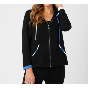 Women's Stripe Detail Hoodie - Angel Apparel - 1 of 4