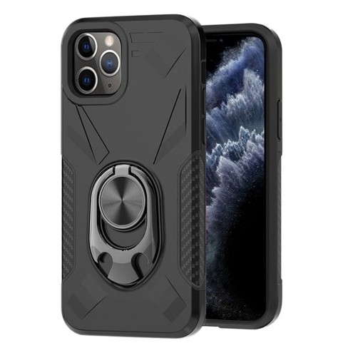 Reiko Apple iPhone 11 Pro Case with Ring Holder in Black