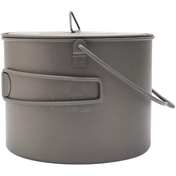 TOAKS Titanium 1300ml Outdoor Camping Cook Pot with Bail Handle POT-1300-BH
